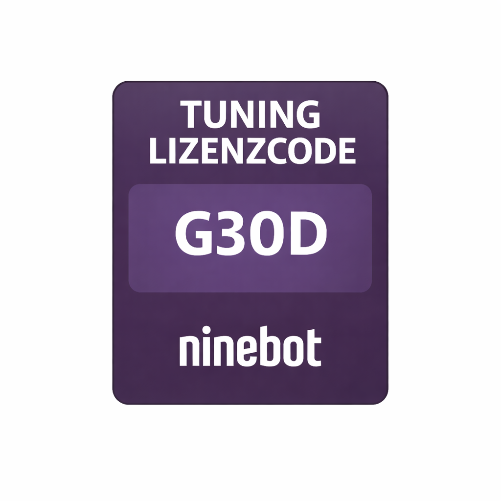 Ninebot G30D Tuning Lizenzcode - Bis zu 40 km/h via WebApp