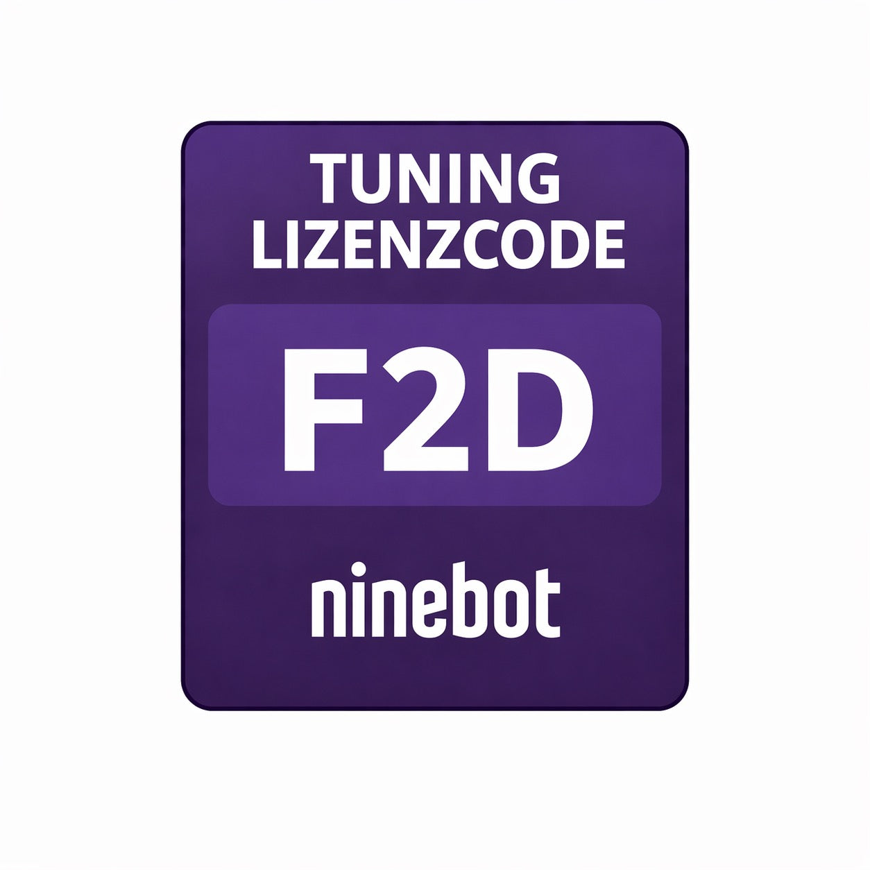 Ninebot F2D Tuning Lizenzcode - Bis zu 40 km/h via WebApp
